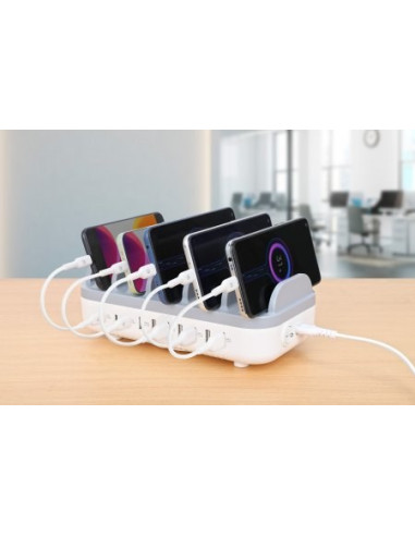 Manhattan 10-Portowa Stacja Ładująca Usb 120W 3X U