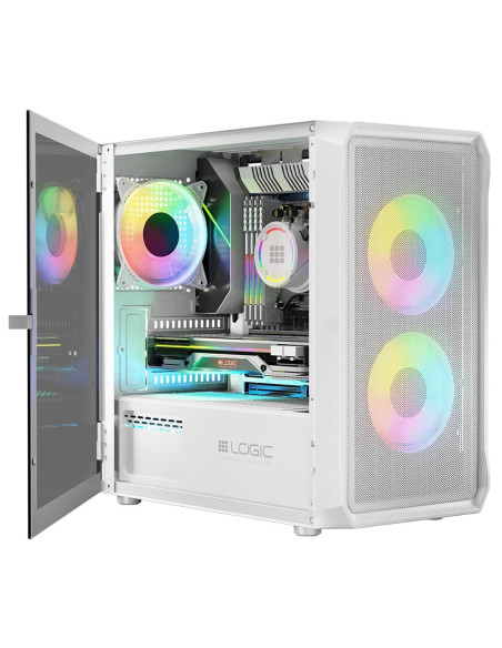 Logic Obudowa Portos Argb Mini Usb 3.0 White