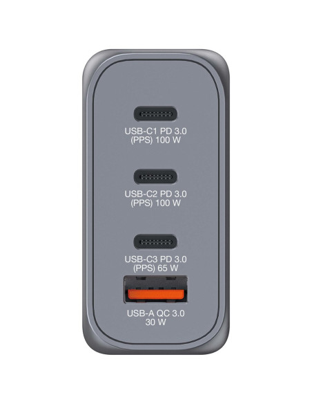 Ładowarka Sieciowa Verbatim Gan Gnc-100 4-Port 100W/Usb A/C (Eu/Uk/Us)
