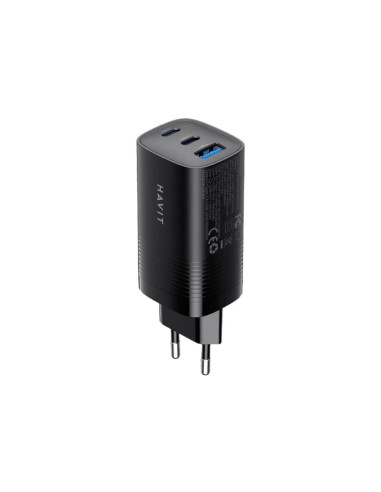 Ładowarka Havit Uc20 Eu Usb-C+Usb-C+Usb-A (Czarny)