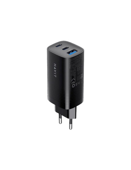 Ładowarka Havit Uc20 Eu Usb-C+Usb-C+Usb-A (Czarny)