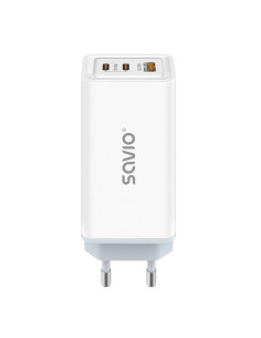 Savio Ładowarka Sieciowa Gan 65W Biała La-07
