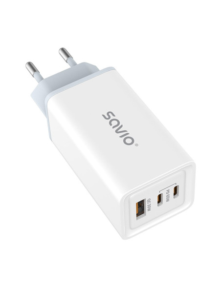 Savio Ładowarka Sieciowa Gan 65W Biała La-07