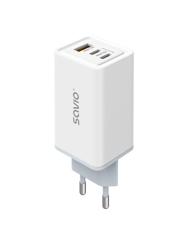 Savio Ładowarka Sieciowa Gan 65W Biała La-07
