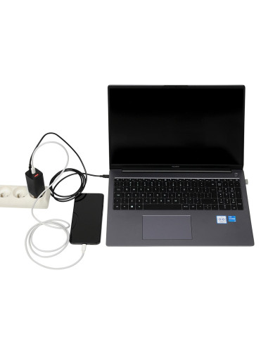 Ładowarka Sieciowa I-Box C-65 Gan Pd65W Kabel, Czarna