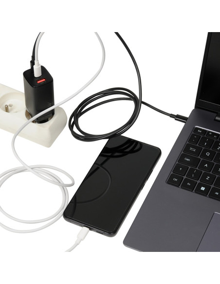 Ładowarka Sieciowa I-Box C-65 Gan Pd65W Kabel, Czarna