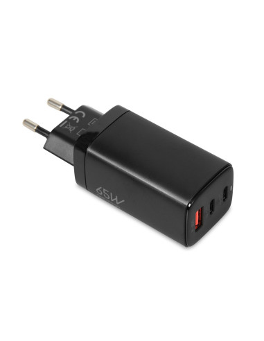 Ładowarka Sieciowa I-Box C-65 Gan Pd65W Kabel, Czarna