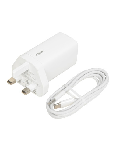 Ładowarka Sieciowa I-Box C-65 Gan Pd65W Kabel, Biała