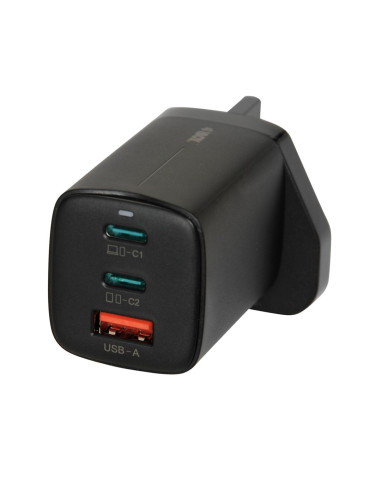 Ładowarka Sieciowa I-Box C-65 Gan Pd65W Kabel, Czarna