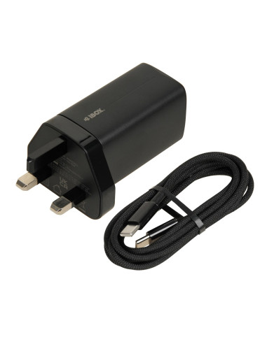 Ładowarka Sieciowa I-Box C-65 Gan Pd65W Kabel, Czarna