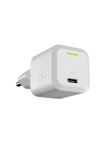 Green Cell Ładowarka Usb-C Gan Gc Powergan 33W Pd 3.0 Qc 3.0 Usb-C Biała