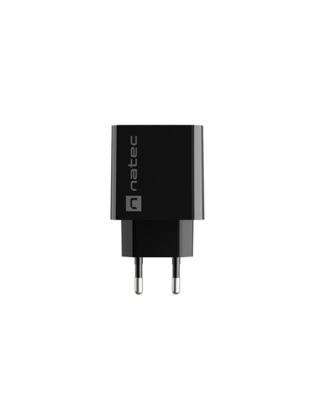 Natec Ładowarka Sieciowa Ribera Usb-A + Usb-C 20W Power Delivery Czarna Nuc-2062