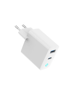 Gembird 2-Portowa Szybka Ładowarka Sieciowa Gan (Pd) Usb (A+C), 30W, Led, Biała 2