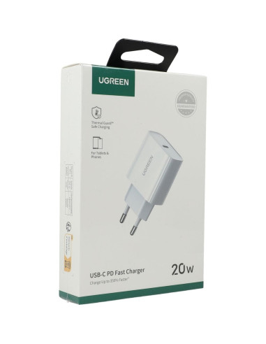 Ugreen Ładowarka Sieciowa Usb Power Delivery 3.0 Quick Charge 4.0+ 20W 3A (Biały)