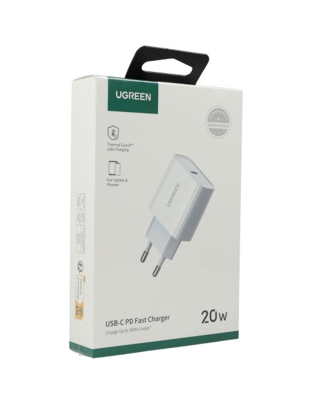 Ugreen Ładowarka Sieciowa Usb Power Delivery 3.0 Quick Charge 4.0+ 20W 3A (Biały)