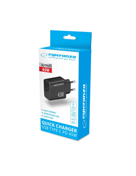 Esperanza Ładowarka Sieciowa 45W Usb-C Pd Ezc108K