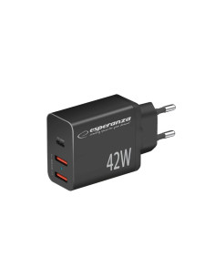 Esperanza Ładowarka Sieciowa 42W Usb-C Pd 30W / 2X Usb-A 12W Ezc106K