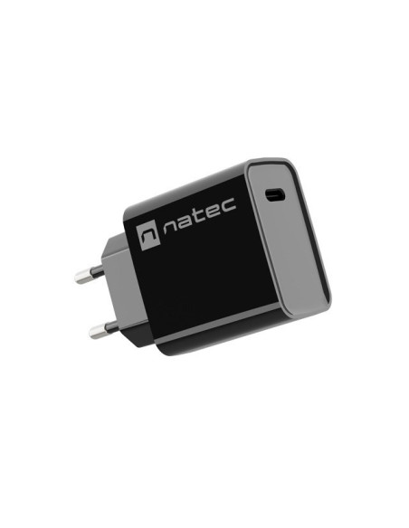 Natec Ładowarka Sieciowa Ribera Usb-C 20W Power Delivery Czarna Nuc-2060