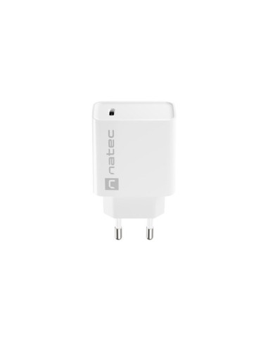 Natec Ładowarka Sieciowa Ribera Usb-C 20W Power Delivery Biała Nuc-2059