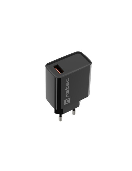 Natec Ładowarka Sieciowa Ribera Usb-A 18W Czarna Nuc-2058