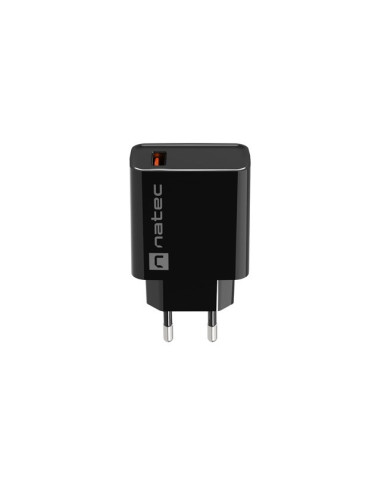 Natec Ładowarka Sieciowa Ribera Usb-A 18W Czarna Nuc-2058