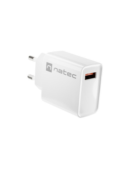 Natec Ładowarka Sieciowa Ribera Usb-A 18W Biała Nuc-2057