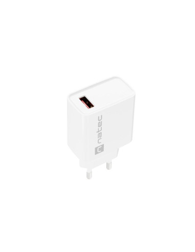 Natec Ładowarka Sieciowa Ribera Usb-A 18W Biała Nuc-2057