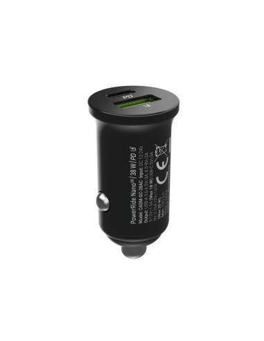 Green Cell Ładowarka Samochodowa Gc Powerride Nano38 38W 6A 1X Usb-C 1X Usb-A