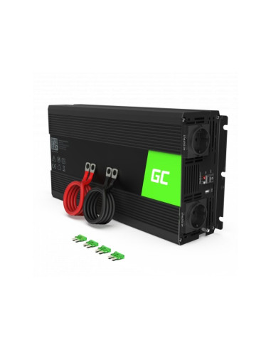 Green Cell Przetwornica Inv21 24V-230V 3000W/6000W Czysta Sinusoida