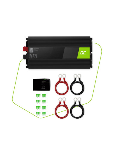 Green Cell Przetwornica Inv21 24V-230V 3000W/6000W Czysta Sinusoida
