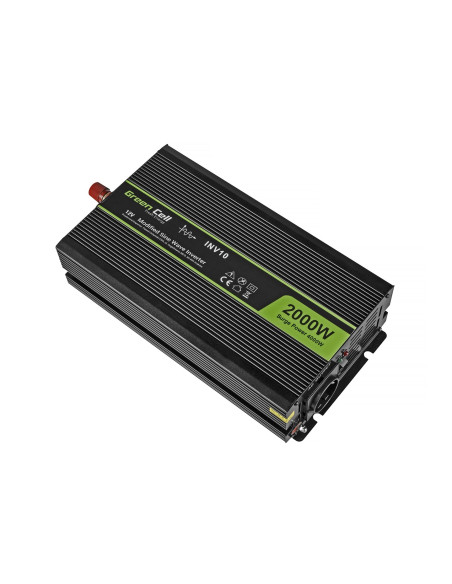 Green Cell Przetwornica Inv10 12V-230V 2000W/4000W Modyfikowana Sinusoida