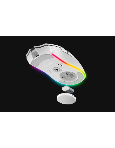 Mysz Razer Cobra Pro, Biała, Sieć Bezprzewodowa/Przewodowa, 2,4 Ghz, Usb-C