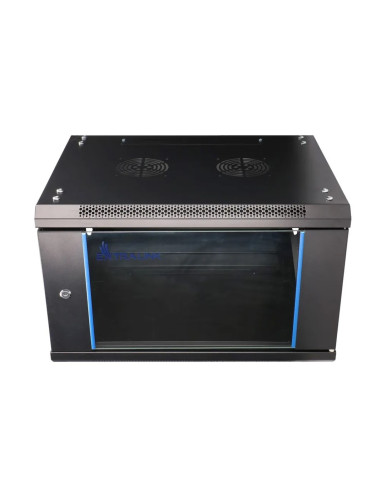 Szafa Rack Extralink 6U 600X450 Czarna Montowana Na Ścianie