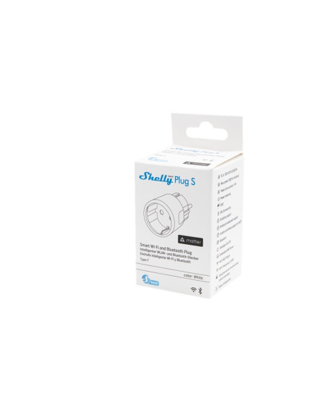 Inteligentne Gniazdko Wifi Z Pomiarem Energii Shelly Plug S Mtr Gen3 White