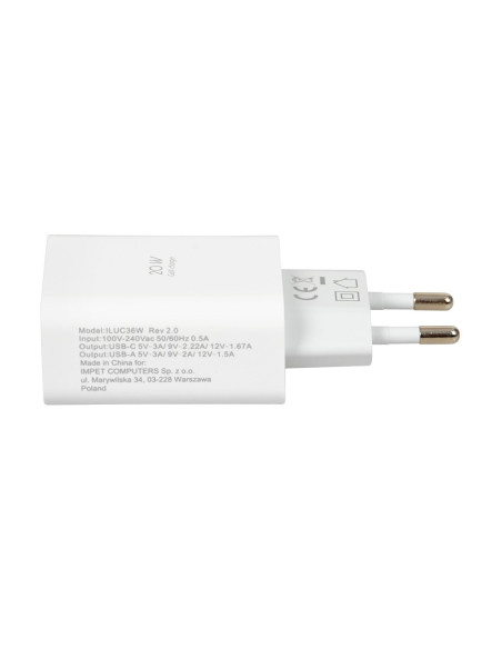 Ładowarka Sieciowa I-Box C-36 Pd20W Usb-C + Usb-A