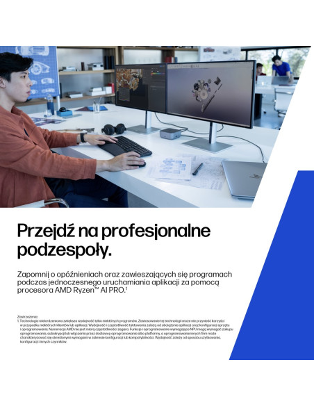 Hp Zbook 8 G1Ak 14 Ryzen Ai 7 Pro 350 14.0"Wuxga Ips 400Nits Lbl Ag 32Gb Ddr5 5600 Ssd1Tb Radeon 860M Cam Ir 5 Mpx 62Wh W11Pro 3