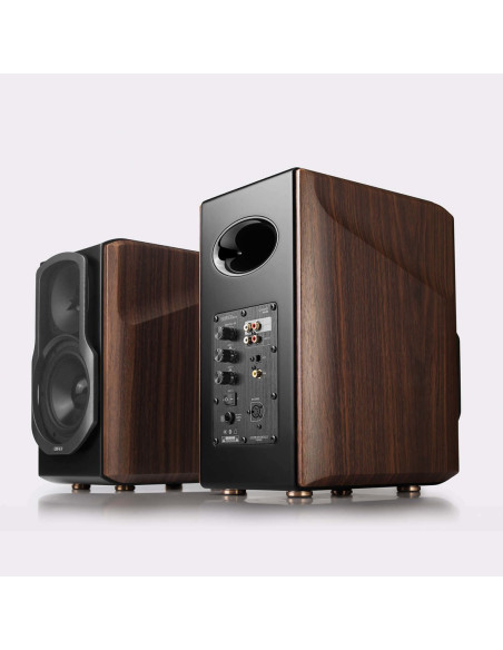 Edifier S2000 Mkiii Głośniki Podstawkowe Bluetooth (Para) - Czarny/Brązowy