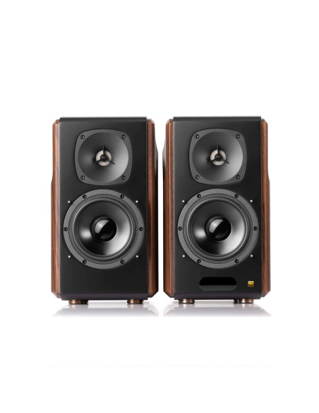 Edifier S2000 Mkiii Głośniki Podstawkowe Bluetooth (Para) - Czarny/Brązowy