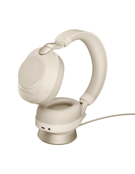 Słuchawki Nauszne Jabra Evolve2 85 Uc Stereo Link380C, Beige + Stand