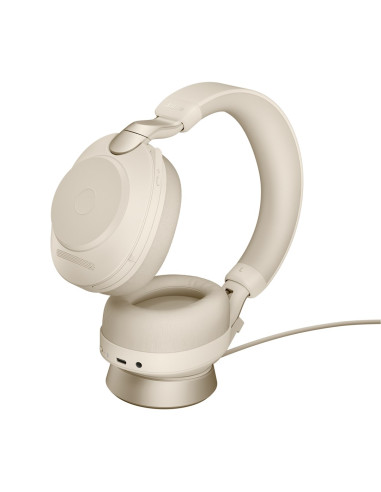 Słuchawki Nauszne Jabra Evolve2 85 Uc Stereo Link380A, Beige + Stand