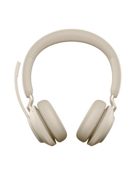 Słuchawki Nauszne Bezprzewodowe Jabra Evolve2 65 Ms Stereo Link380C, Beige