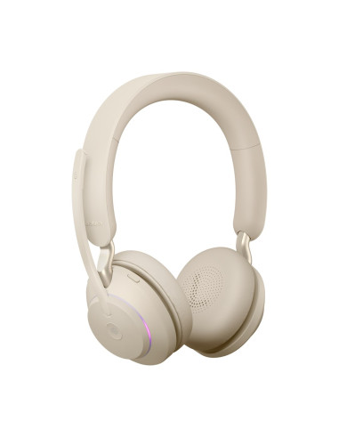 Słuchawki Nauszne Bezprzewodowe Jabra Evolve2 65 Ms Stereo Link380C, Beige