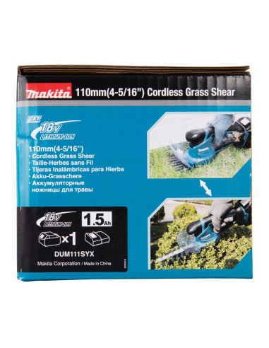 Makita Dum111Syx Przecinarka Do Pędzli/Trymer 27 W Bateria Czarny, Niebieski