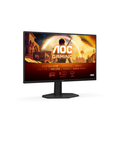 Aoc G4 25G42E Monitor Komputerowy 62,2 Cm (24.5") 1920 X 1080 Px Full Hd Led Czarny, Czerwony