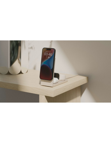 Bezprzewodowa Ładowarka Qi2 15W Do Trzech Urządzeń Kompatybilna Z Magsafe (Sandstone)
