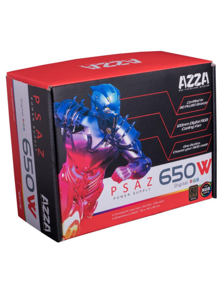 Zasilacz Azza Psaz-650W Argb Netzteil Retail