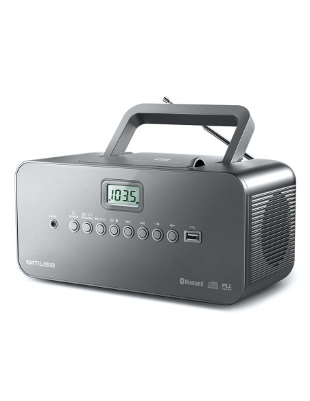 Muse M-30 Bt Cyfrowy 2 W Fm, Mw, Pll Szary Odtwarzacz Mp3