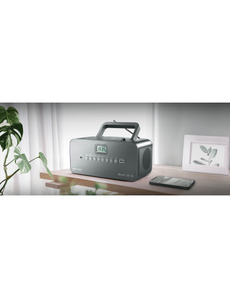 Muse M-30 Bt Cyfrowy 2 W Fm, Mw, Pll Szary Odtwarzacz Mp3