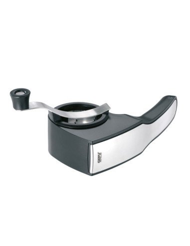 Gefu 19060 Ręczna Tarka / Spiralizer Tarka Obrotowa Czarny, Stal Nierdzewna