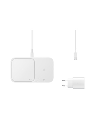 Samsung Wireless Charger Duo (With Travel Adapter), White